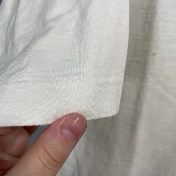 Vintage Radio 93FM Single Stitch Stick It In Your Ear Advertising Shirt Men's XL - Picture 7 of 8